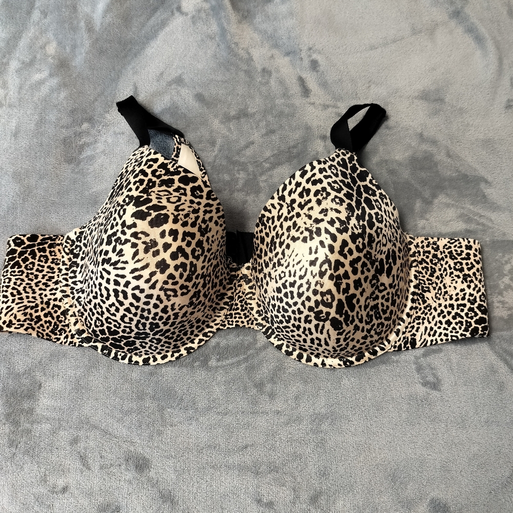 2/$30‎ Catherines Leopard Print Bra Plus Size 50C